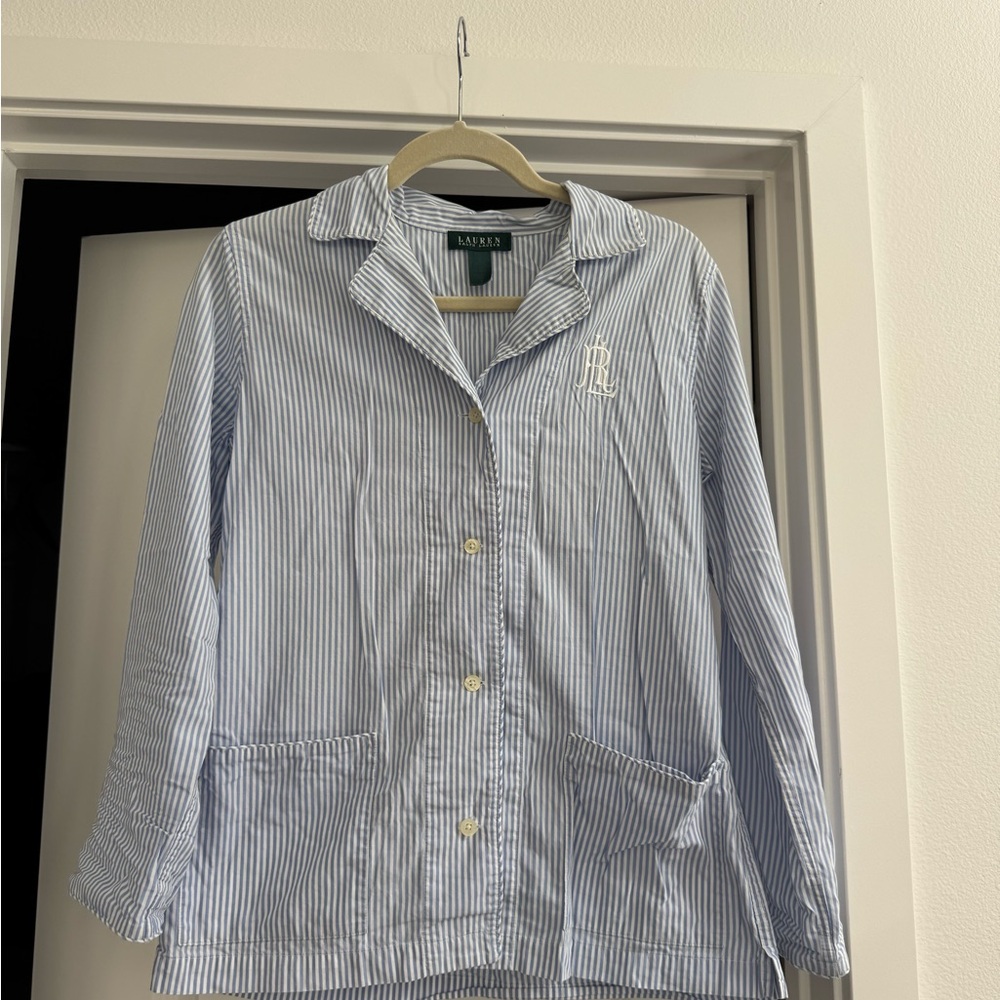 Ralph Lauren Light Blue Striped Button Down
